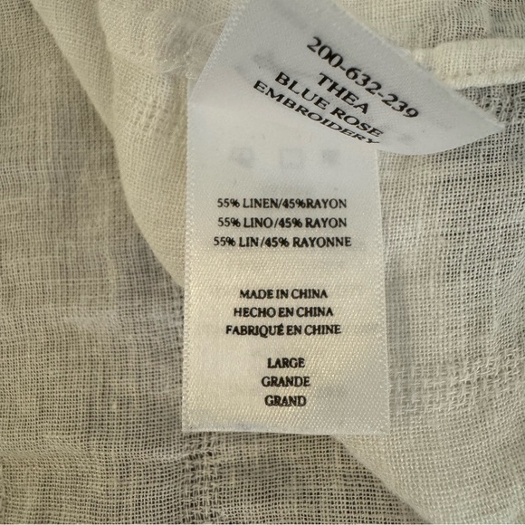 Rails embroidered flower shirt - L - Picture 5 of 5